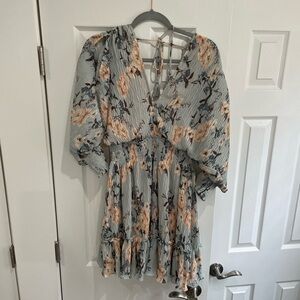 Split Sleeve Mini Dress